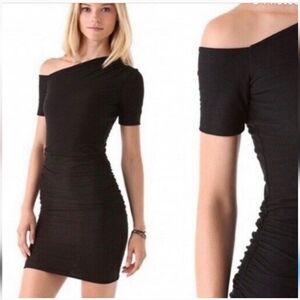 James Perse Standard Ruched Recycled Jersey Dress